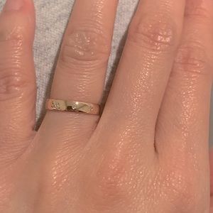 14k rose gold diamonds.